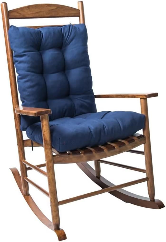 Sitzkissen Für Drinnen Und Draußen, 1er-pack Korbstuhlkissen, Garten-schaukelstuhlkissen Für Terrasse Und Garten, Marine