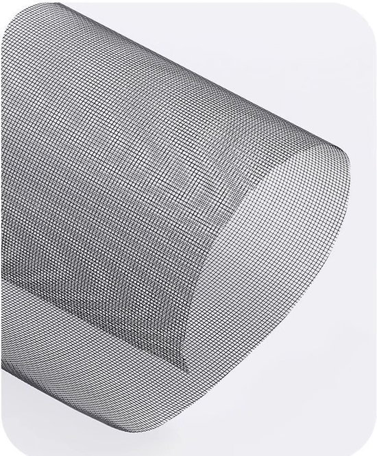 110 X 110 Cm Universal-fliegengitter Für Fenster, Wiederverwendbares, Selbstklebendes Klettverschlussnetz, Insektenschutznetz Gegen Mücken Und Vögel Für Balkone (schwarz)