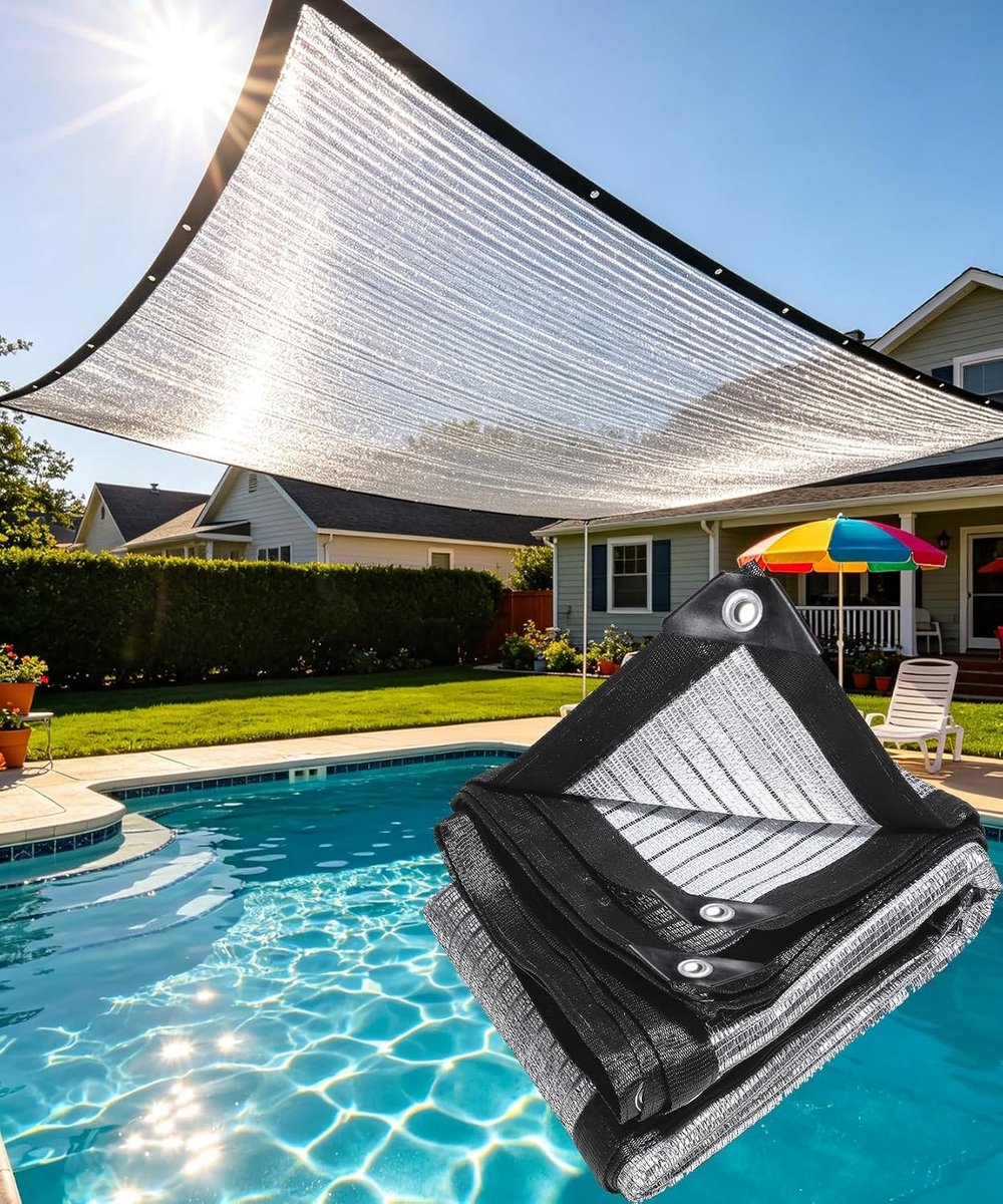 Beiges Schattiergewebe – Sonnenschutznetz Mit Metallösen – Rechteckiges Schattiergewebe – Geeignet Für Gewächshäuser, Terrassen, Carports