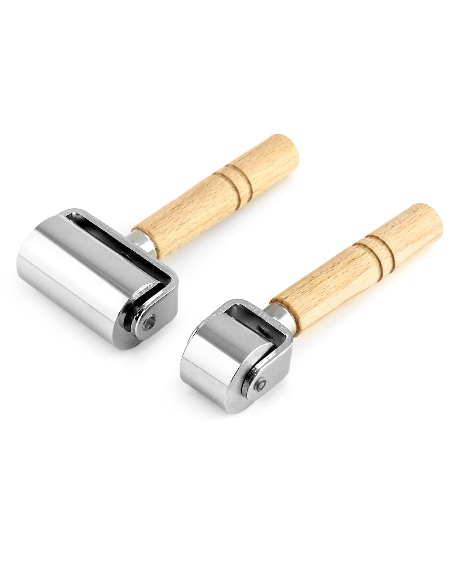 2-teiliges Set Aus Heißpresswalze Für Lederkleber, Presswalze Aus Edelstahl, Für Heimwerker Im Bereich Lederverarbeitung, Kantenpressen Für Lederkleber.