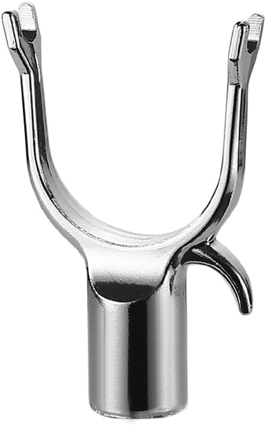 1 U-förmiger Mehrzweckhaken Aus Metall Für Kleiderstangen – Ersatzhaken, Langer Arm, Silberfarben