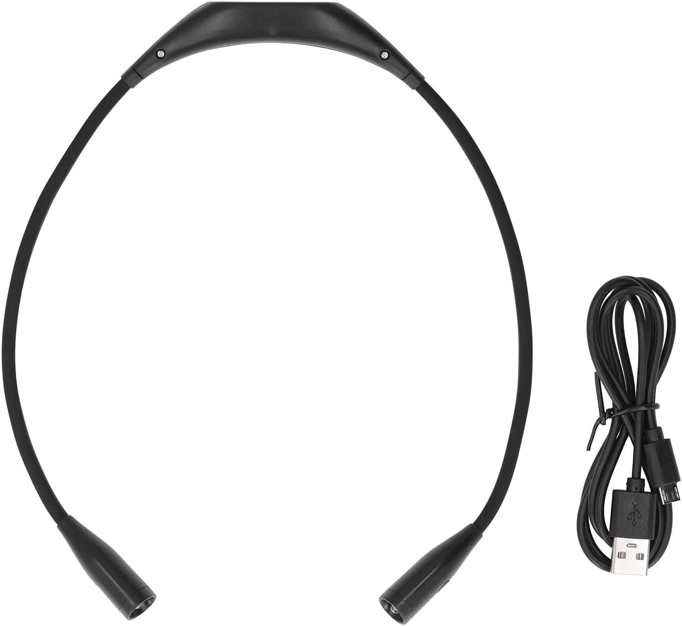 Wiederaufladbare Nackenleuchte Mit Usb-anschluss, 360° Flexible Led-leseleuchte Mit 3 Helligkeitsstufen, Für Betrieb Und Wartung (schwarz).
