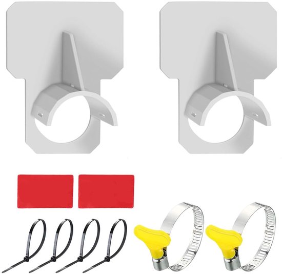 Abs-poolschlauchhalterungsset Mit Kabelbindern Und Edelstahlklemmen