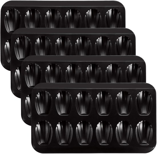 Madeleine-backform – 4-teiliges Set – 40 X 22,5 X 1,8 Cm