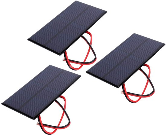 Mini-solarpaneele, Hocheffizientes Polykristallines Silizium, 3-zellen-packung, Dc 6v 1w, Für Smartphones & Diy.