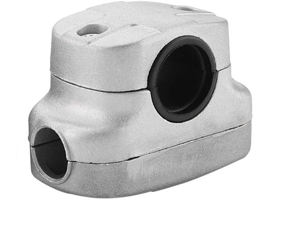 - Griffhalterungs-befestigungsklemme - Universelle Aluminiumhalterung - Grau - Robuste Klemme Für Freischneider - Idealer Ersatz - Für Rasenmäher
