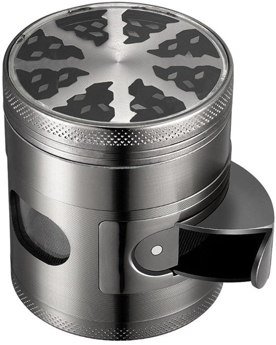 Metall-kräutermühle - Manuelle Gewürzmühle - Langlebig Und Korrosionsbeständig - Silber - Tragbare Kaffeemühle - Perfekt Für Kräuter.