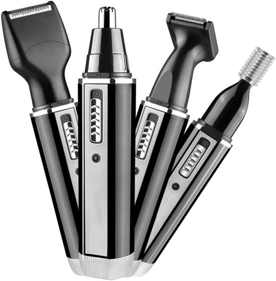 Multifunktionaler 4-in-1-akkutrimmer Für Nase, Bart Und Augenbrauen