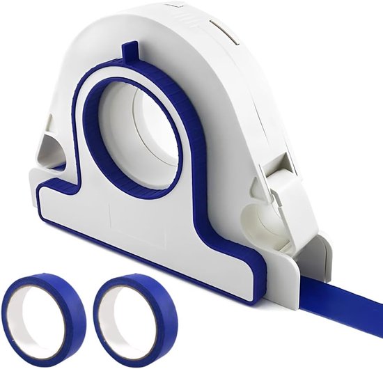 3-teiliges Klebebandhalter-set Inklusive 2 Rollen 25 Mm, Tragbarer Maskierungsapplikator, Blau