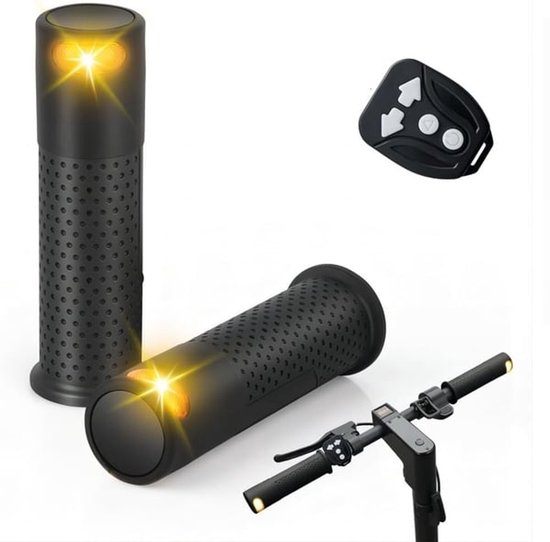 Blinker Für Fahrräder – Blinklicht Für Elektroroller – Lenkerlicht – Usb-ladefunktion – Kabellose Fernbedienung – Wasserdicht (ipx5) – Schwarz