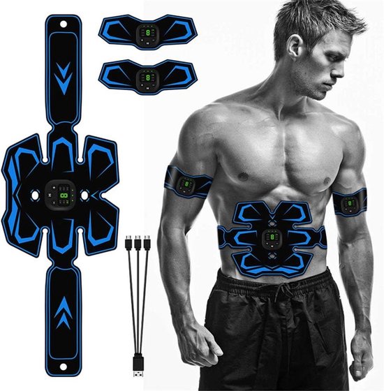 Bauchmuskelstimulator – Muskeltrainer – Ganzkörpermuskeltraining – Ems-technologie – 20-minütige Sitzung – A