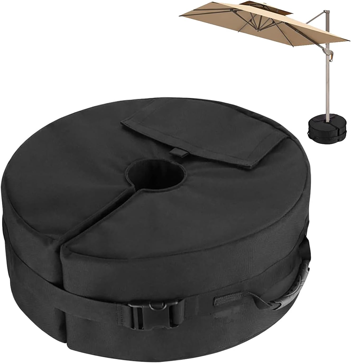 Sandsack Für Sonnenschirmständer, Robuster Sandsack Für Strandsonnenschirme, Sonnenschirmständer, Für Sonnenschirmständer, Gärten, Terrassen, Außenbereich