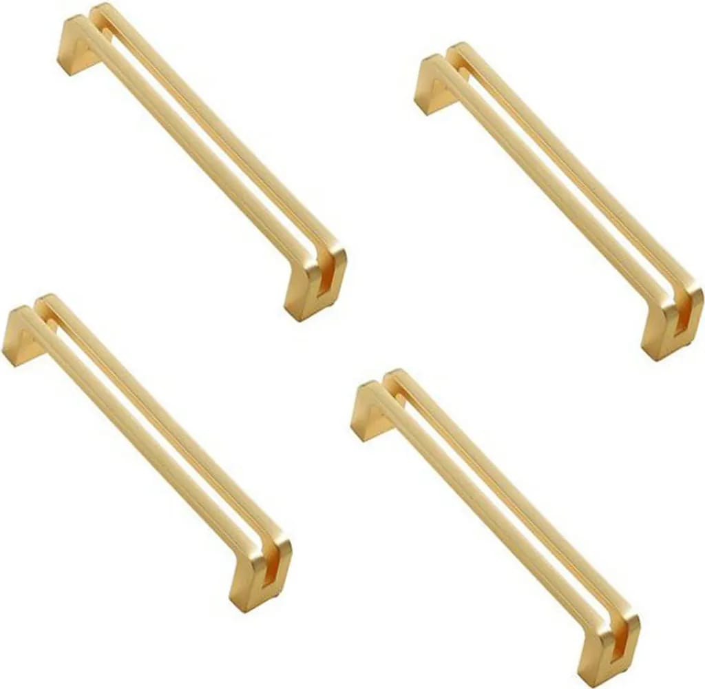 Möbelgriffe, 4-teiliges Set, Goldfarben, Schrankgriffe, Küchengriffe