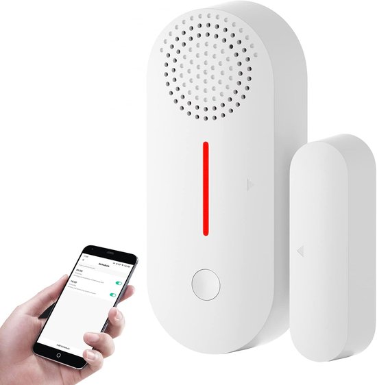 Wlan-tür- Und Fensteralarm, Wlan-tür- Und Fenstersensor (mit Alarm, App- Und Sprachsteuerung, Timer, Klarem/unscharfem Bild)