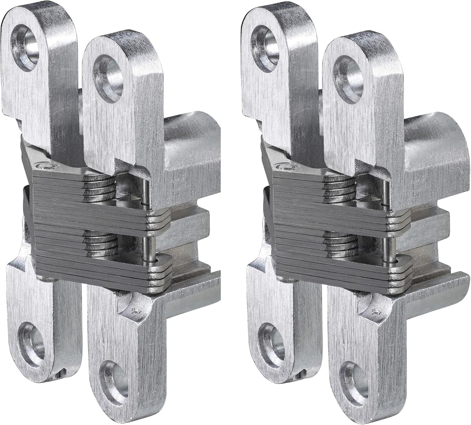 Zweiteiliges Türscharnier-set Aus Edelstahl Für Außentüren – Metall-holz-scharniere, Gebürstete, Vernickelte, Gebohrte Scharniere 12 X 59 Mm