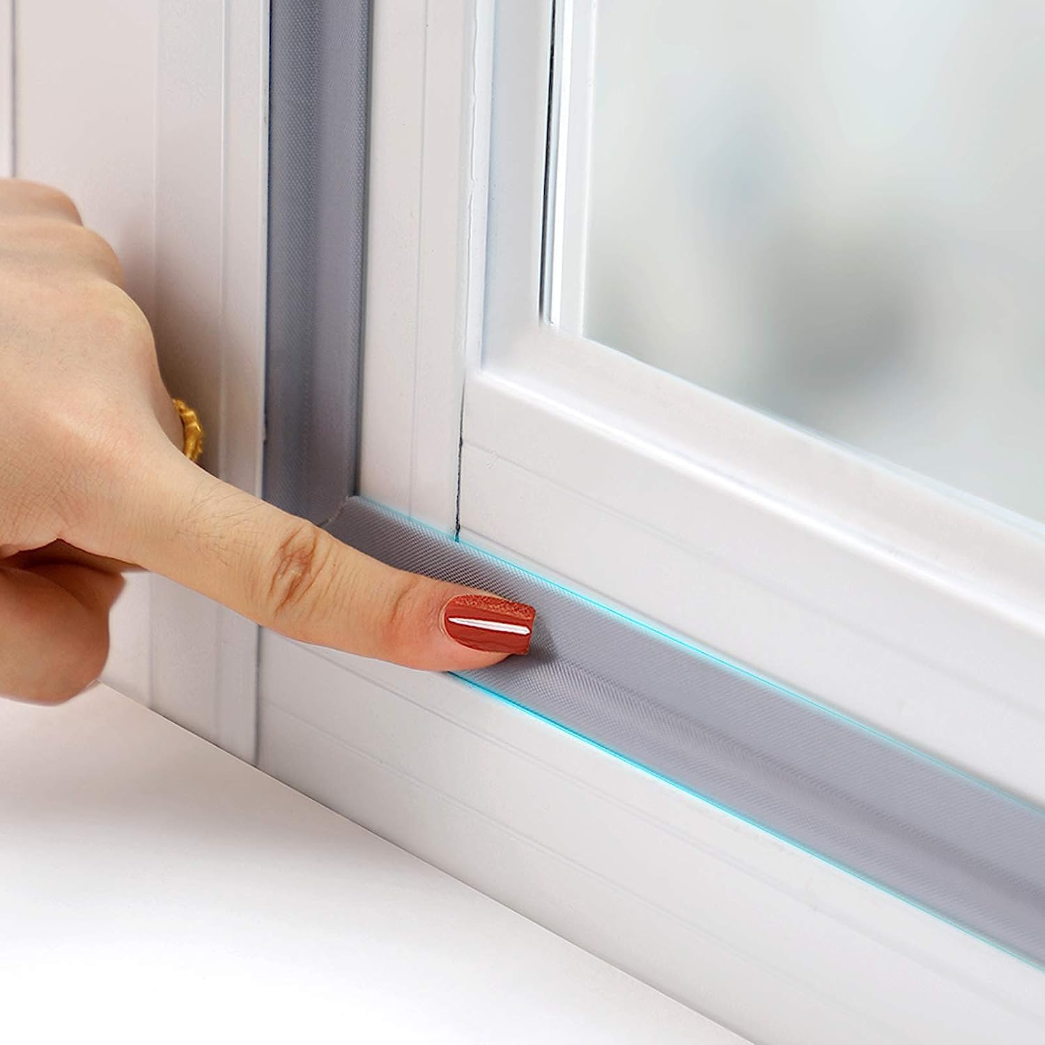 Kehrstaubklappe – Türdichtungsstreifen – Fensterdichtungsstreifen – Schallschutzdichtungsstreifen – Regenschutzstreifen – 10 M – Grau