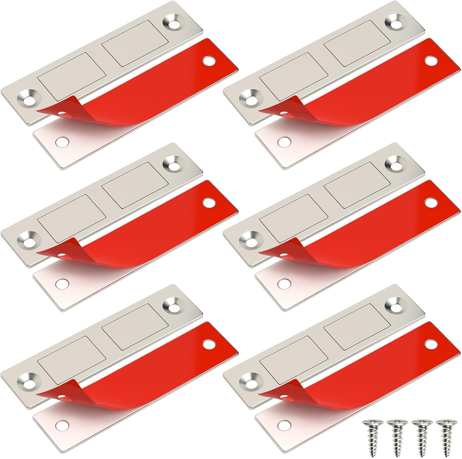Magnetische Türverschlüsse (6-teiliges Set) – Magnetische Türschließer, Schlossmagnete, Schrankmagnete, Riegel Und Schubladenmagnete