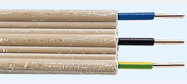 Stegleitung nyif-j 3 x 1,5 - 25 Meter, beige Kabel & Leitungen