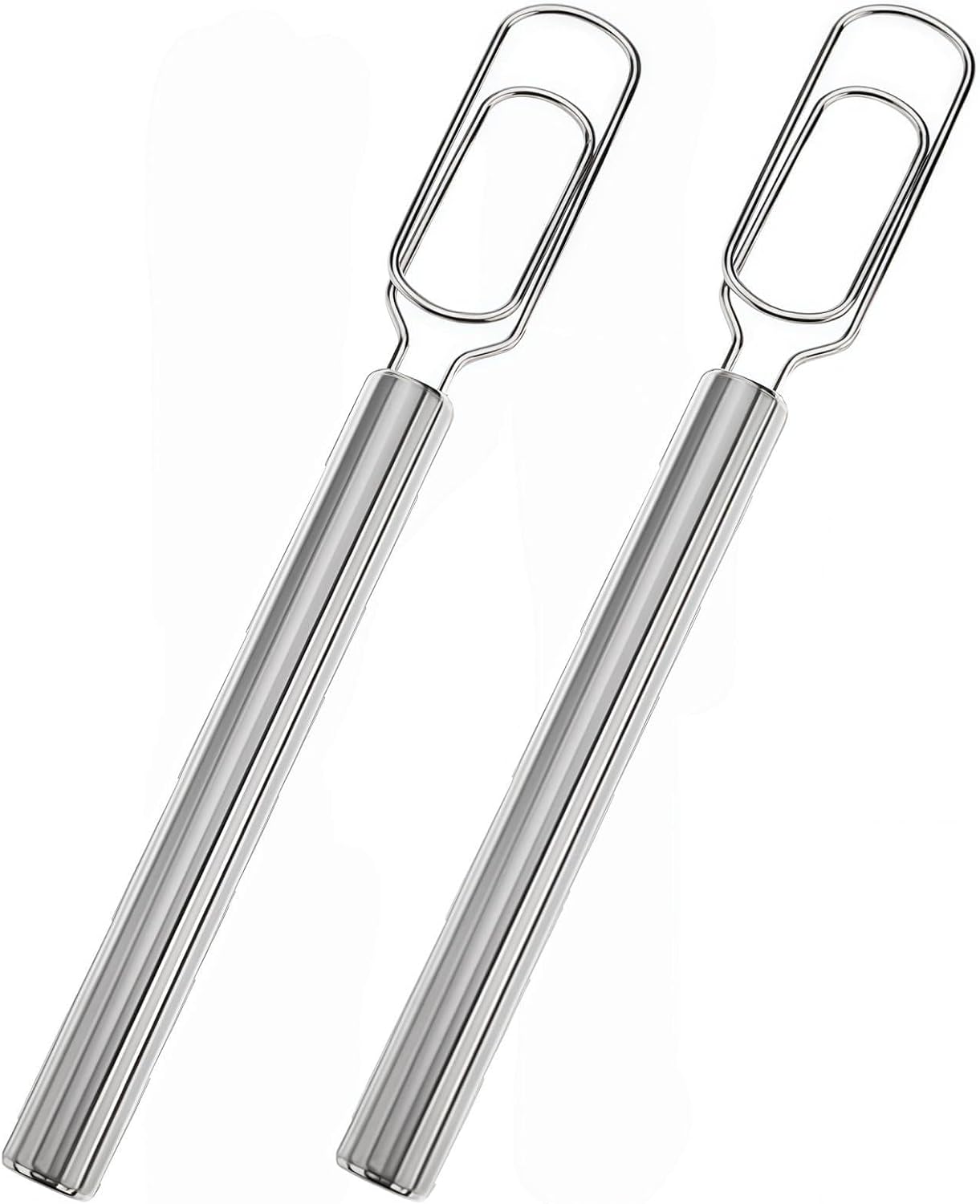 2-teiliges Teigknetset Aus Edelstahl – 30 Cm – Sauerteigspatel Und Schneebesen – Für Pizza, Gebäck Und Brot – Leicht Zu Reinigen – Silber