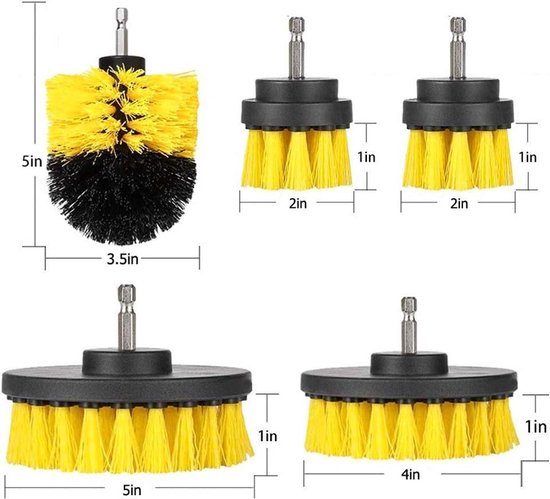 Bohrbürste - Elektrische Bohrbürste - Elektrisches Bohrbürsten-set - Bohrbürste