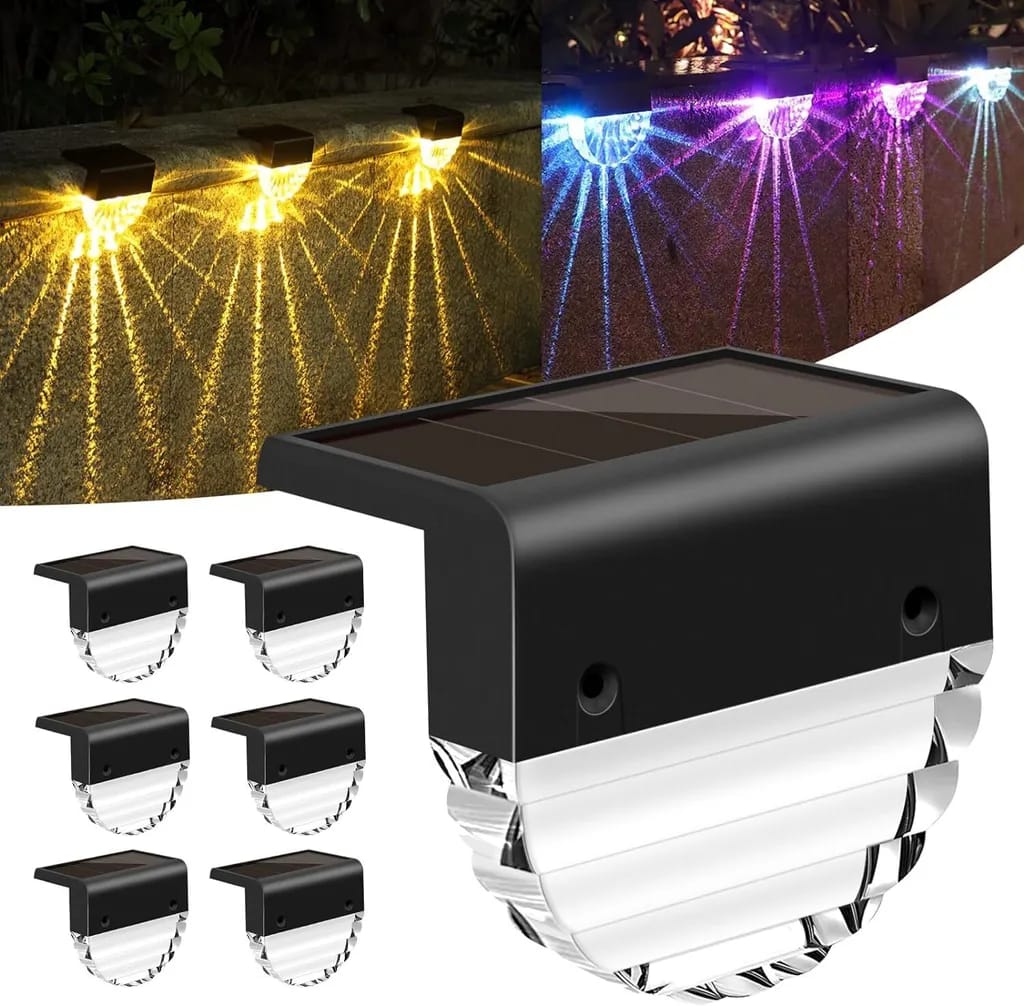 Sechs Led-solarleuchten, Geeignet Für Gärten, Terrassen, Patios Und Wege.