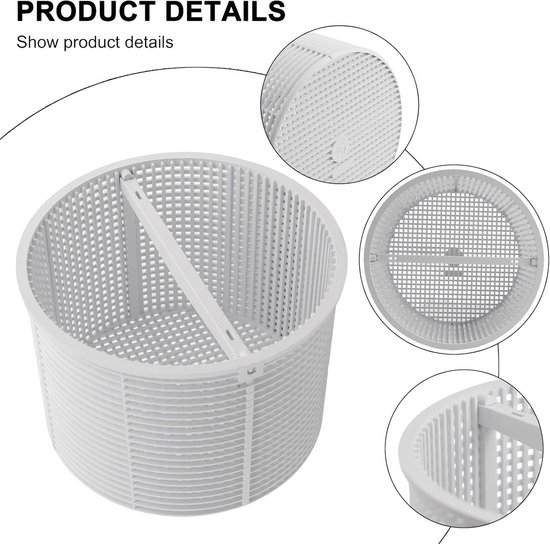 Ersatz-skimmerkorb Für Hayward Sp-1082, Robustes Abs-material, Nicht Schwimmend, Einfache Installation, Laubfänger Für Eingelassene Pools