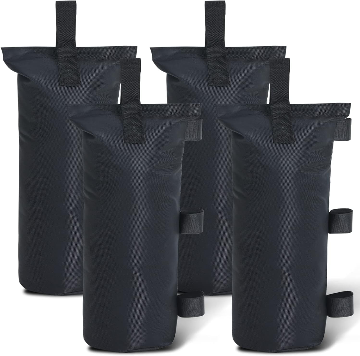 Set Mit 4 Zeltgewichten (120 Lbs) Für Faltzelte, Gewichtssäcke Für Gartenpavillons, Trampoline Und Pergolen, Schwarz (ohne Sand)