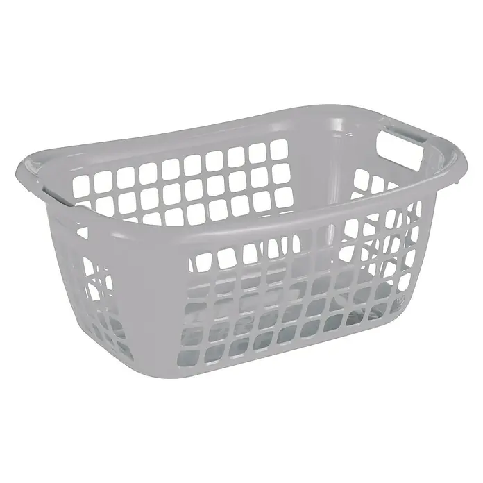 Sunware Wäschekorb Basic 48L silber 55 x 38 x 23 cm Boxen, Körbchen & Kisten