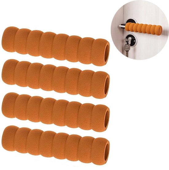 4er-pack Türgriffschutzpuffer Aus Weichem Gummi, Antikollisions-wandschutz (braun)