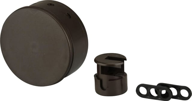 Verteilerbaldachin Deckenverteilerdose Lampenverteiler braun Fassungen