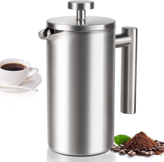 French-press-kaffeebereiter Aus Edelstahl – Für Küche Und Reisen – Robustes Mini-design – Tragbarer Camping-kaffeebereiter