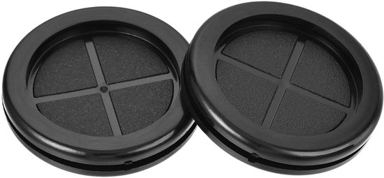Vier Runde Gummischeiben, 50 Mm Doppelseitige Gummistopfen Für Drahtdichtungen, Schwarze Synthetische Gummistopfen Zum Schutz Von Drähten Und Kabeln.