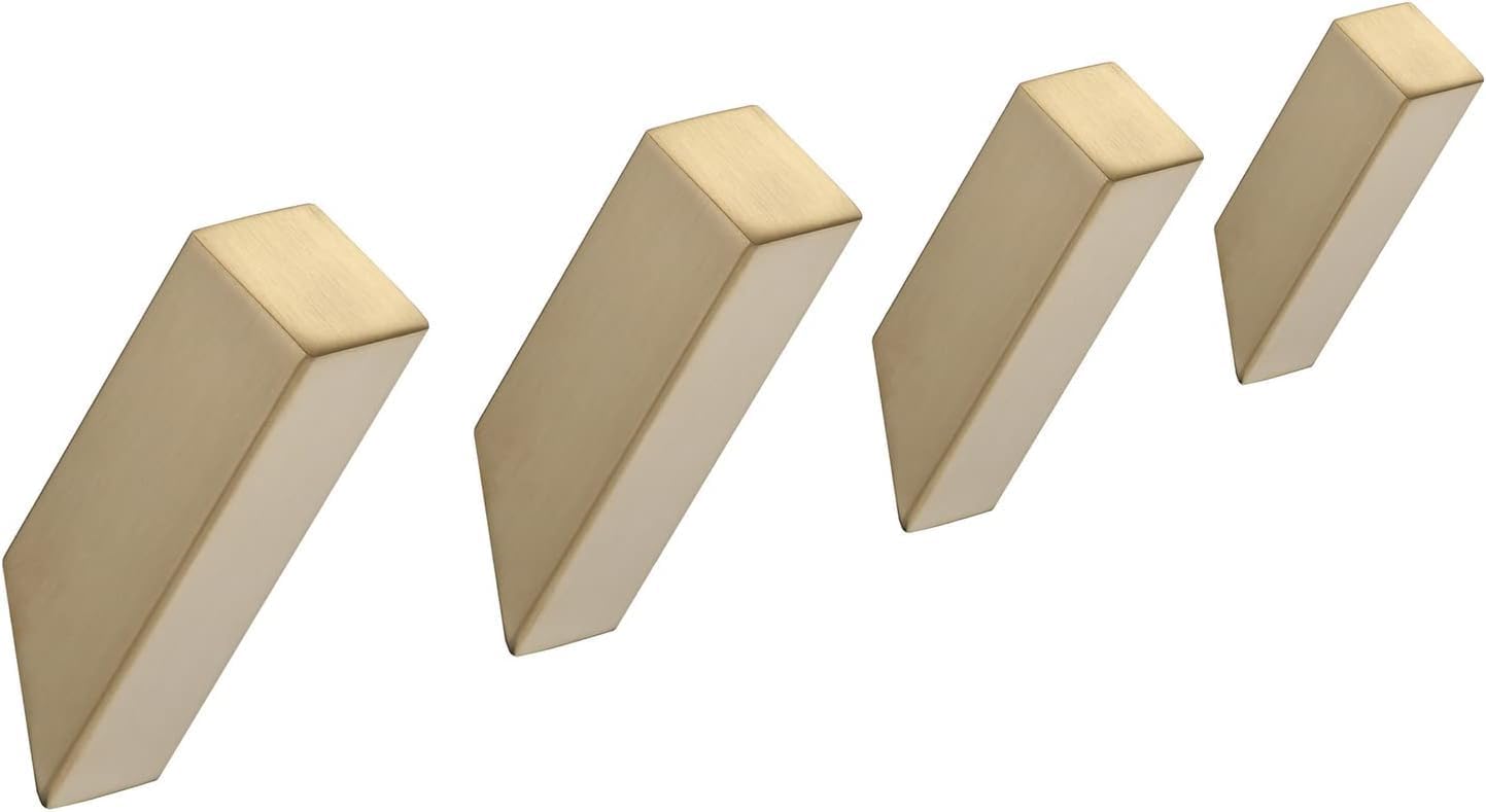 Robustes Handtuchhaken-set Fürs Badezimmer (4er-pack), Gebürstetes Gold