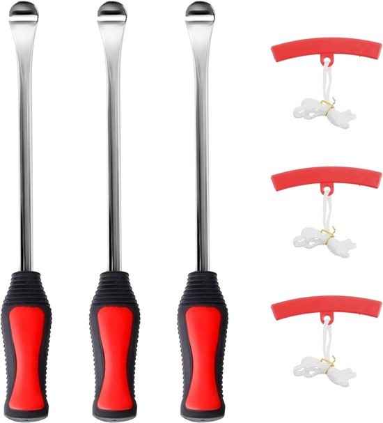 Reifenheber, 3er-pack, 30 Cm, Motorradreifen-abzieher, Reifenheber, Fahrradreifen-abzieher, Fahrradwerkzeug, Autoreifen-abzieher, Felgenheber