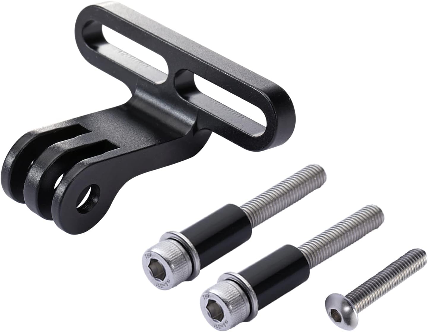 2-teiliger Fahrradlenkerständer Für Gopro, Garmin, Taschenlampe - Ganzmetall-fahrradlenker-kamerahalterung Mit M540mm Schulterschraube