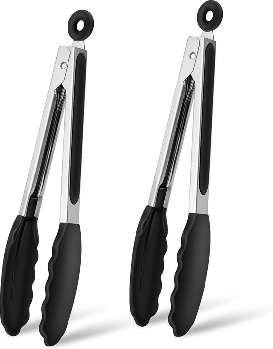 2-teilige Grill- Und Küchenclips Aus Edelstahl Und Silikon Mit Rutschfester Oberfläche