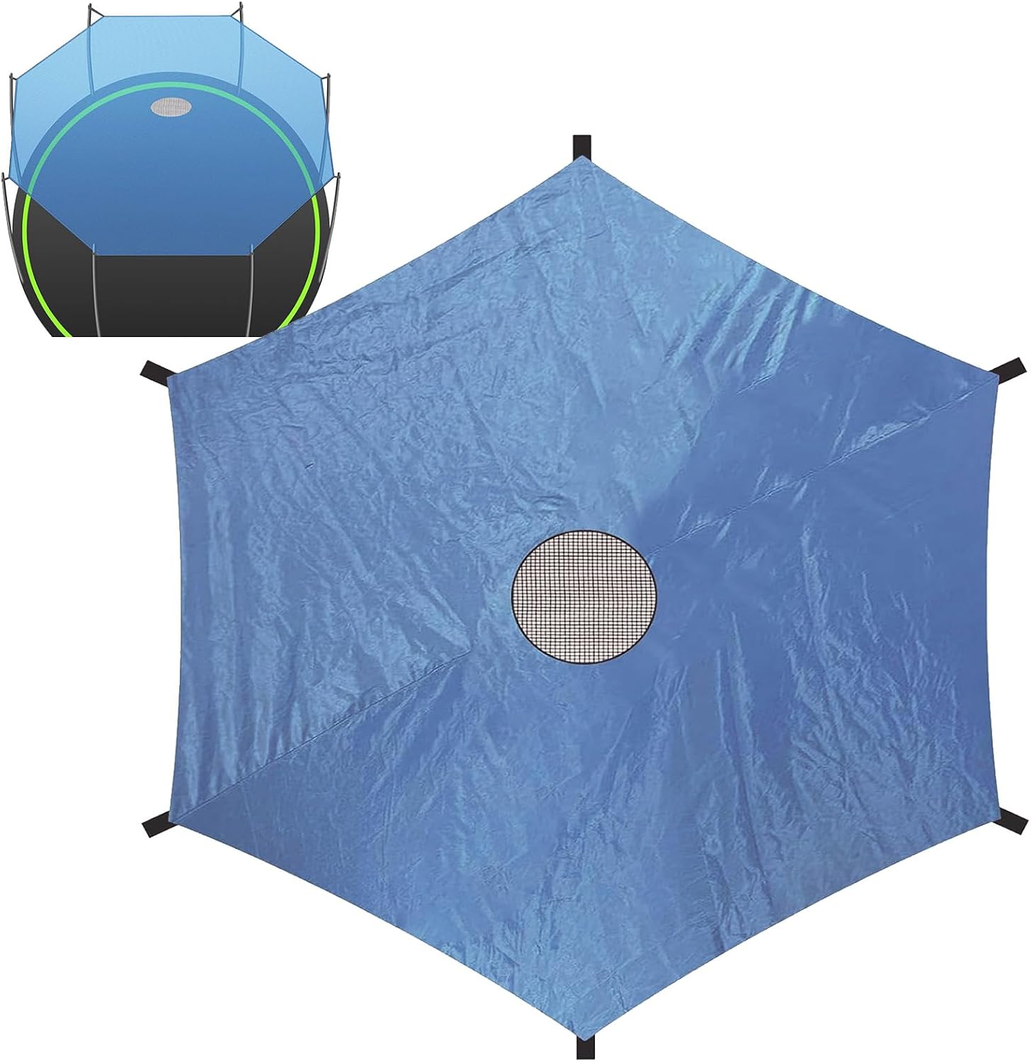 Sonnenschutz Für Outdoor-trampoline, Geeignet Für 10-fuß-6-stangen-trampoline, Sonnen-, Uv- Und Wasserdicht.