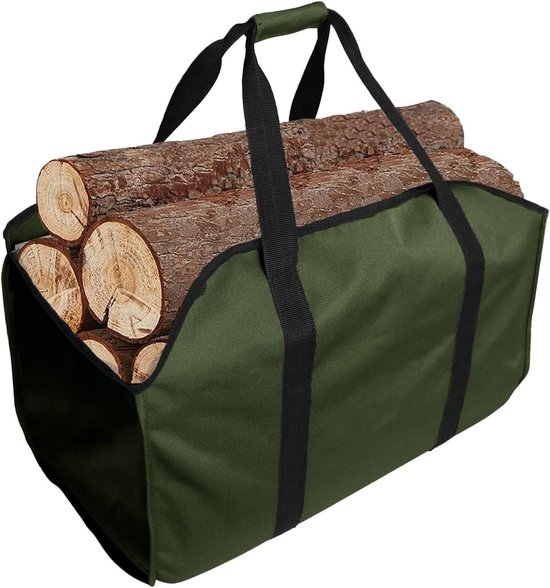Holzkorb Für Brennholz – Großer Brennholzsack Aus Wasserdichten, Reißfesten Und Umweltfreundlichen Materialien.