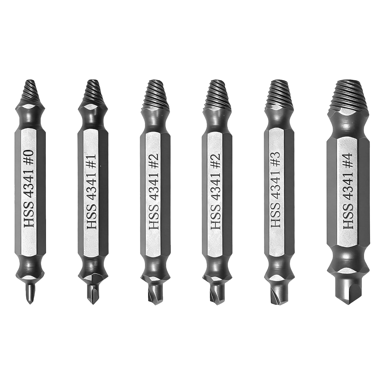6-teiliges Schraubenzieher-set, Werkzeuge Zum Entfernen Beschädigter, Abblätternder Und Abgebrochener Schrauben, Geeignet Für Die Meisten Bohrmaschinen Und Schrauben- Oder Bolzengrößen, Mit Aufbewahru