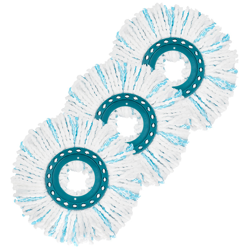 Leifheit Spin Mop Ersatzpads – Mikrofaser-nass- Und Trockenmoppkopf-zubehör – Einfacher Auswring-austausch Des Spin Mop Kopfes