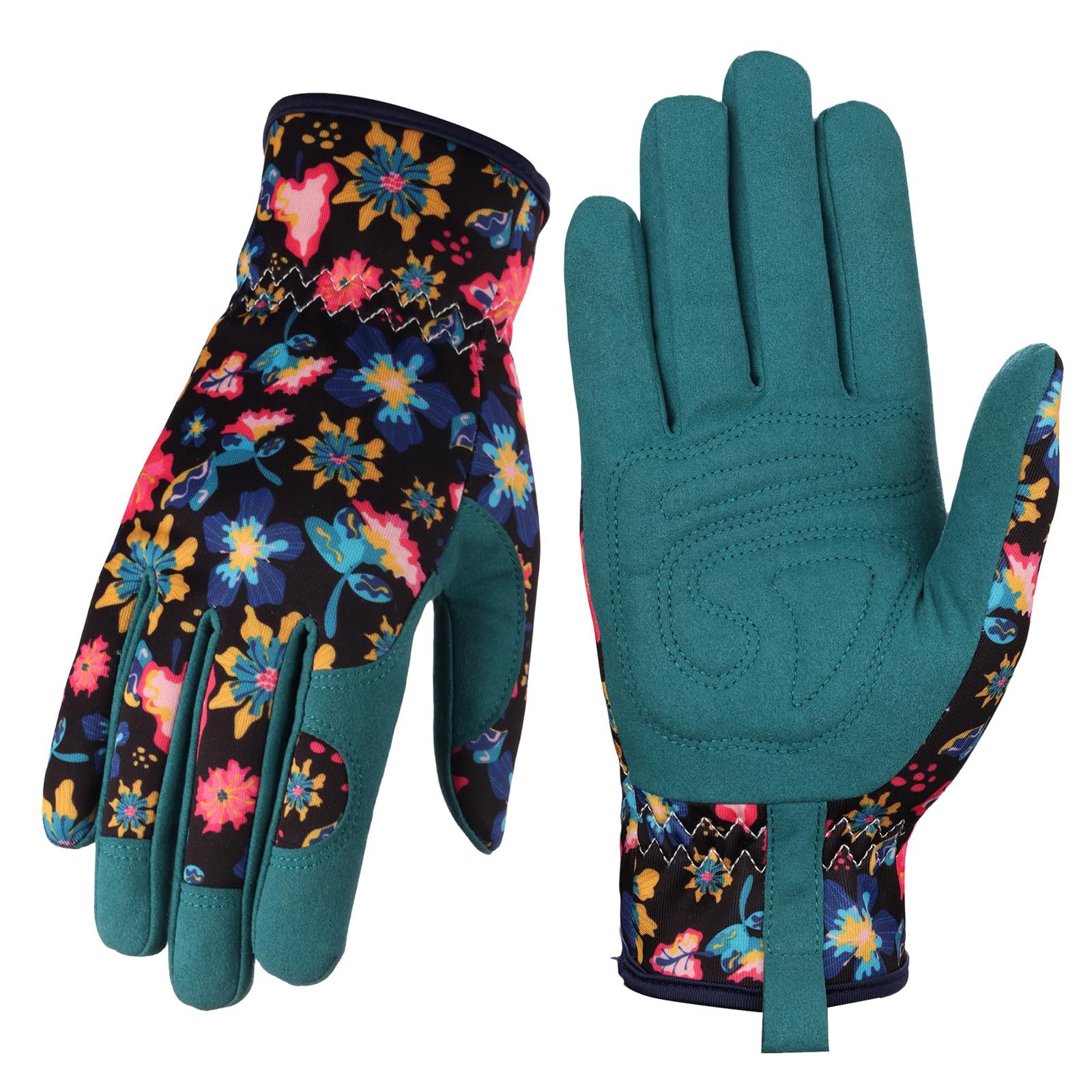 Gartenhandschuhe Aus Leder Für Damen – Arbeitshandschuhe Zum Jäten, Graben, Pflanzen, Harken Und Beschneiden – Größe M