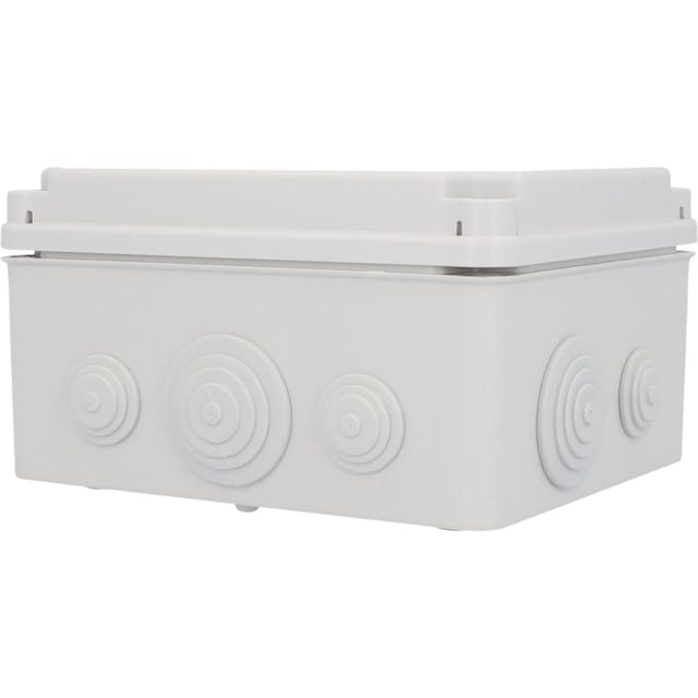 Weitere - Aufputz- Abzweigdose IP65, mit Schraubdeckel, 175 x 151 x 95 mm, grau Schalterdosen & Abzweigdosen