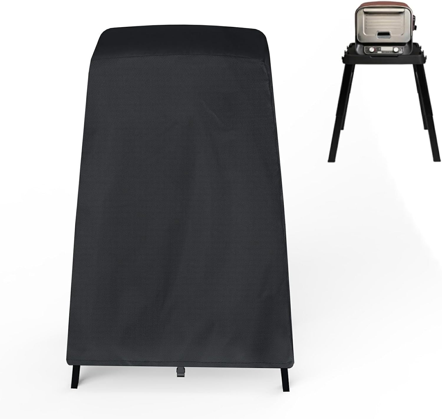 Abdeckung Für Außenbackofen Und Grill (106 X 58 X 46 Cm), Pizzaofenabdeckung (mit Befestigungsgurt Am Boden), Wetterfestes Pizzaofenzubehör