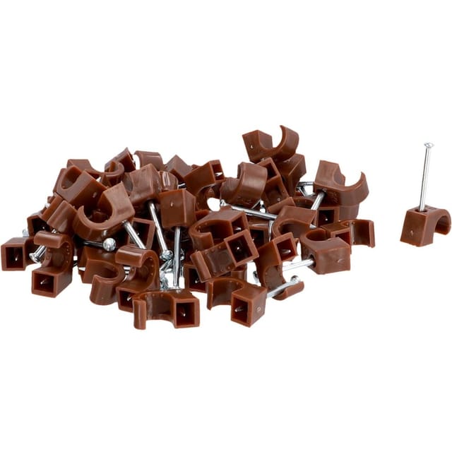 Expressschelle 7-12mm braun 50x Nagelschellen