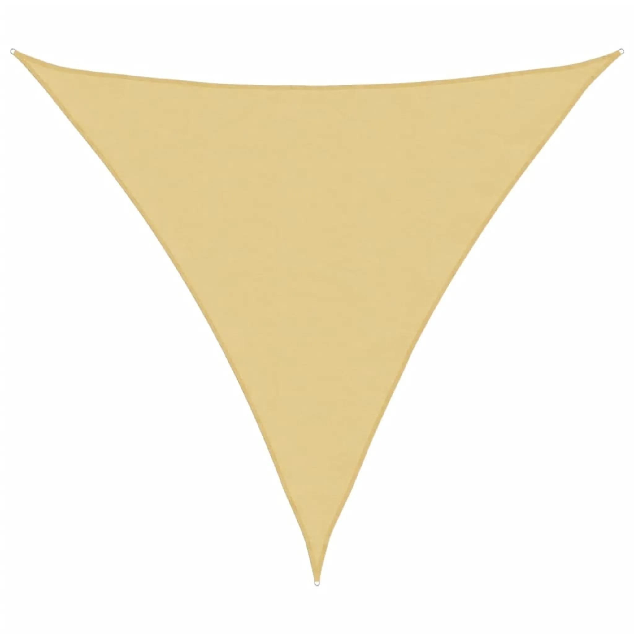 2x2x2m Wasserdichtes Dreieck-sonnensegel Aus Oxford-gewebe (beige)