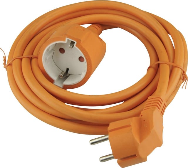 Weitere - Unitec Verlängerungskabel Innen 3 Meter H05VV-F3G1,5 , orange Verlängerungskabel