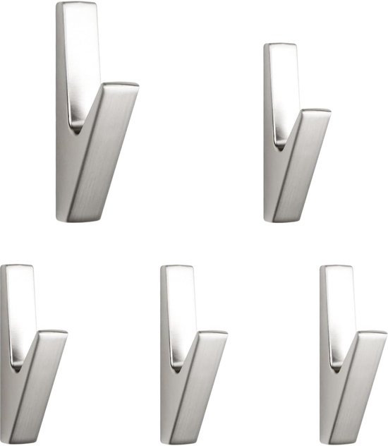 5er-pack Graue Mehrzweckhaken Für Bad, Schrank Und Wand, Zum Aufhängen Von Kleidung, Hüten, Taschen, Handtüchern Und Schlüsseln