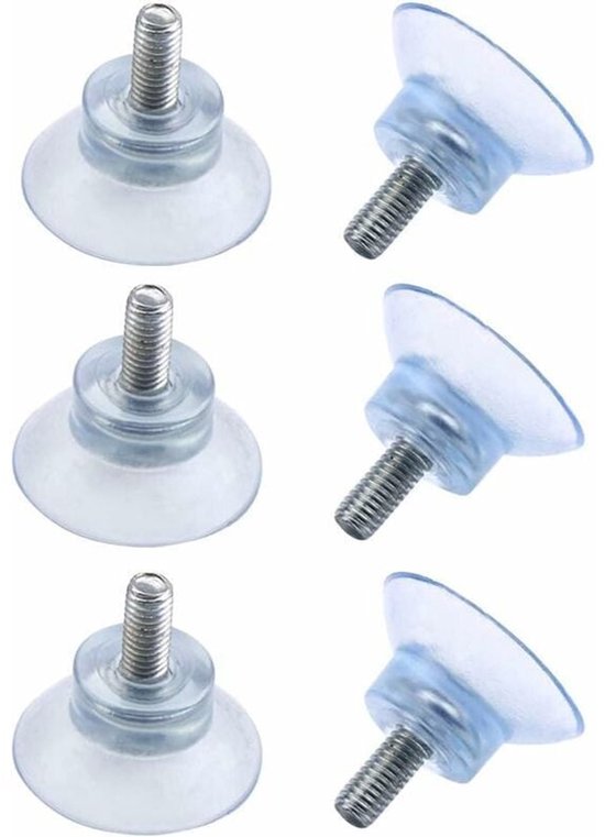 6 Transparente Pvc-saugnäpfe -15 Mm