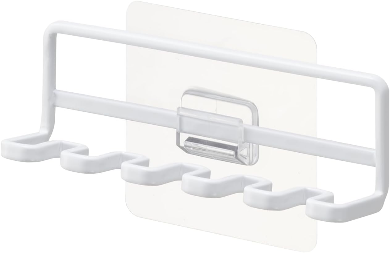 Dünner Zahnbürstenhalter Mit Haken, Weiß, Stahl
