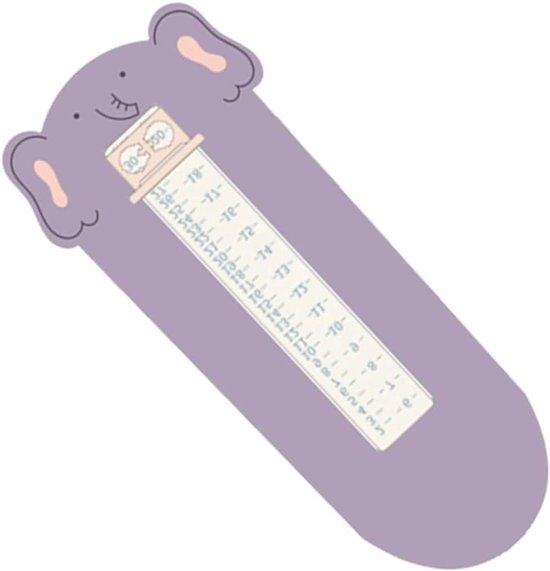 Fußmesswerkzeug – Schuhlineal – Kinderfußmessung – Glatte Oberfläche – 25 X 12 Cm – Lila